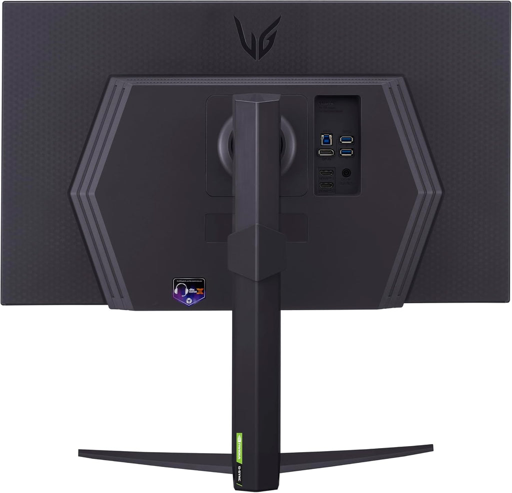 LG 27GR83Q-B 27-inch Ultragear QHD (2560x1440) IPS Gaming Monitor, 240Hz, 1ms, DisplayHDR 400, G-Sync AMD FreeSync Premium, HDMI 2.1 DisplayPort, 4-Pole HP Out DTS GP:X, Tilt/Height/Pivot Stand, Black
