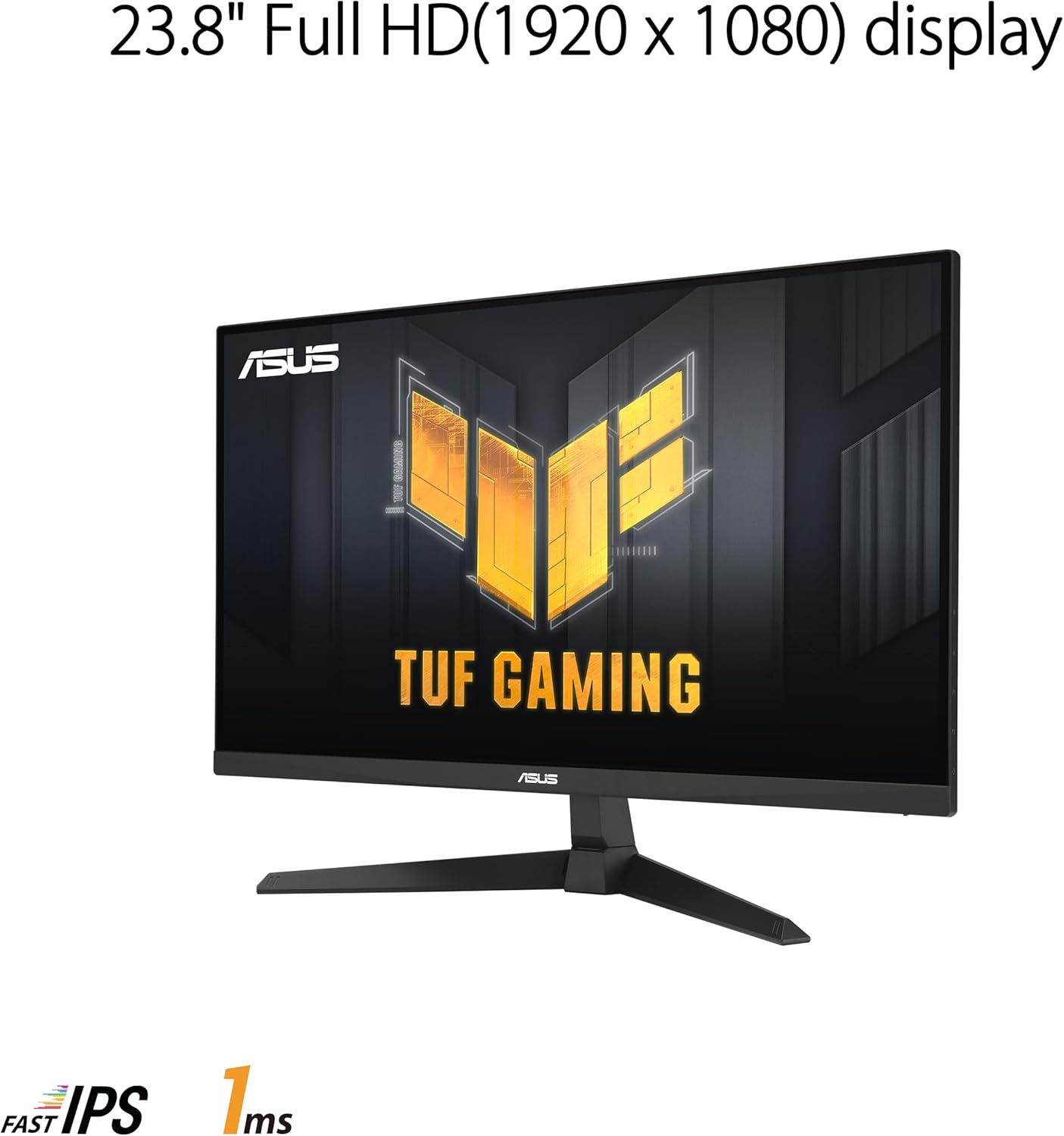 SUS TUF Gaming 24” (23.8 inch viewable) 1080P Monitor (VG249Q3A) - Full HD, 180Hz, 1ms, Fast IPS, Extreme Low Motion Blur, FreeSync Premium, Speakers, DisplayPort, HDMI, Variable Overdrive, 99% sRGB