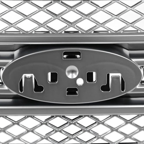 For Ford F-150 F150 2009-2013 2014 Platinum Brushed Stain Aluminum Front Grille