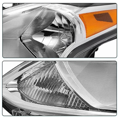 Headlights For 2015-2019 Nissan Versa Sedan Halogen Headlamp Assembly Left+Right