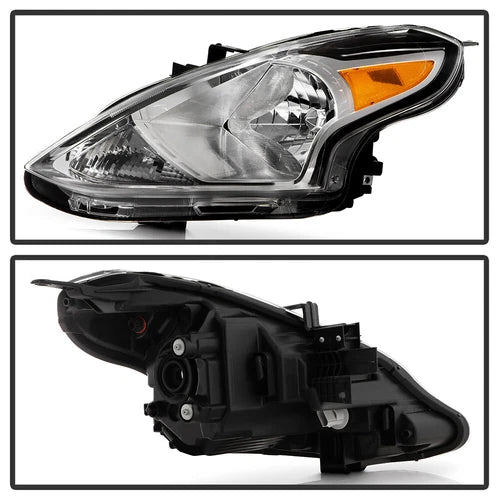 Headlights For 2015-2019 Nissan Versa Sedan Halogen Headlamp Assembly Left+Right